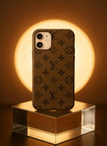 Monogram Heritage iPhone Case – Cognac Suede Finish