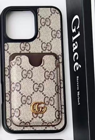 Gg Monogram Phone Case with Integrated Card Holder