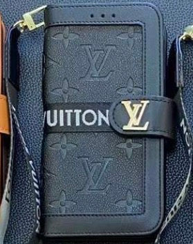 Lv Luxury Inspired Monogram Wallet Phone Case