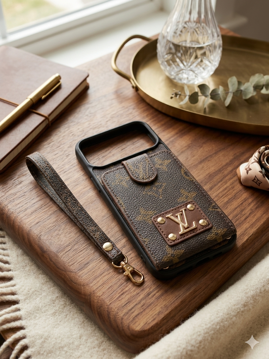 Sophisticated Crossbody iPhone Case with Integrated Card Wallet