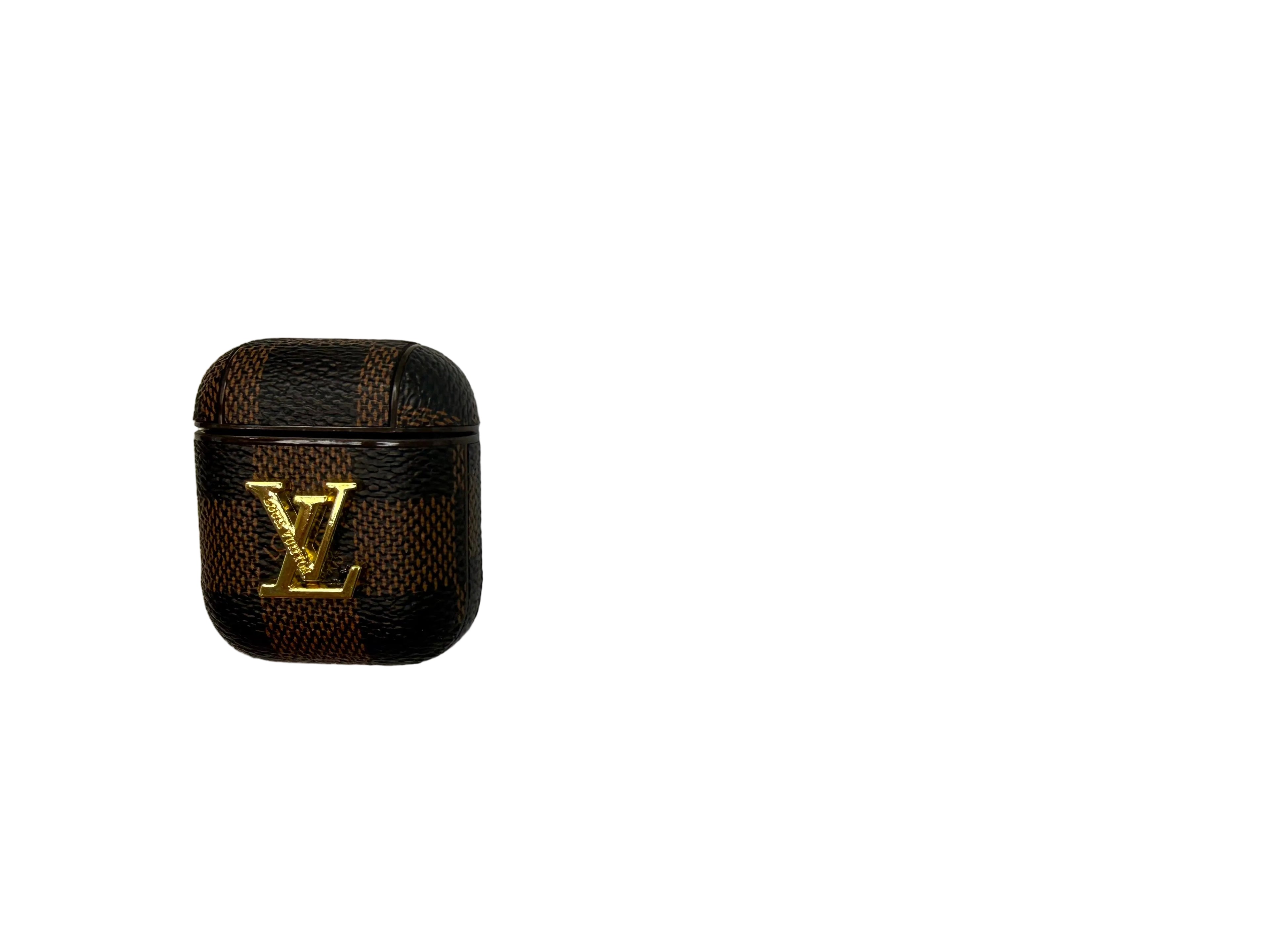 Lv Classic Ebony & Chocolate Checkered AirPods Pro Case
