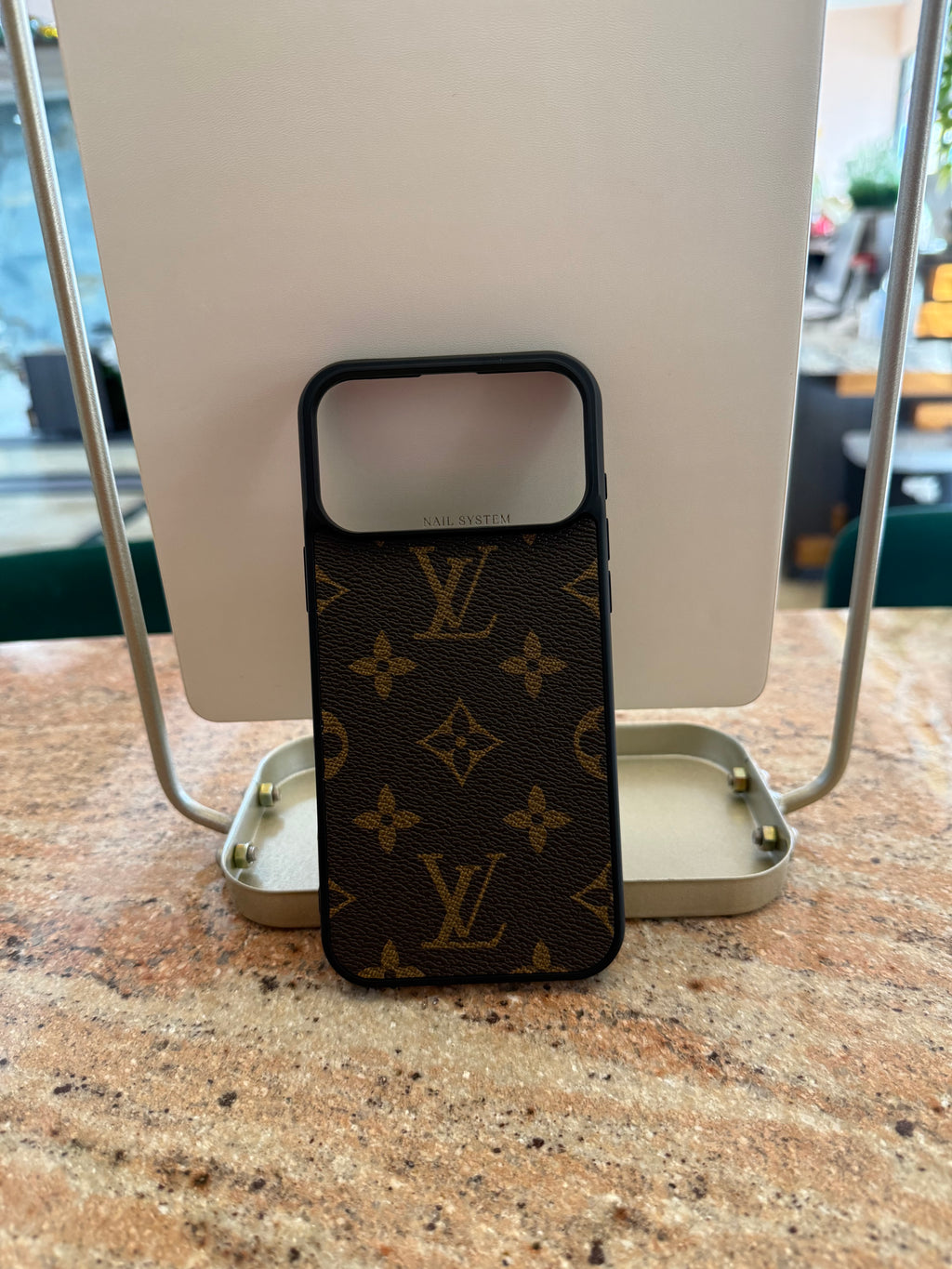 Luxury Designer-Inspired Monogram Phone Case | Chic Leather-Texture Protective Cover for iPhone 17,16,15 pro max