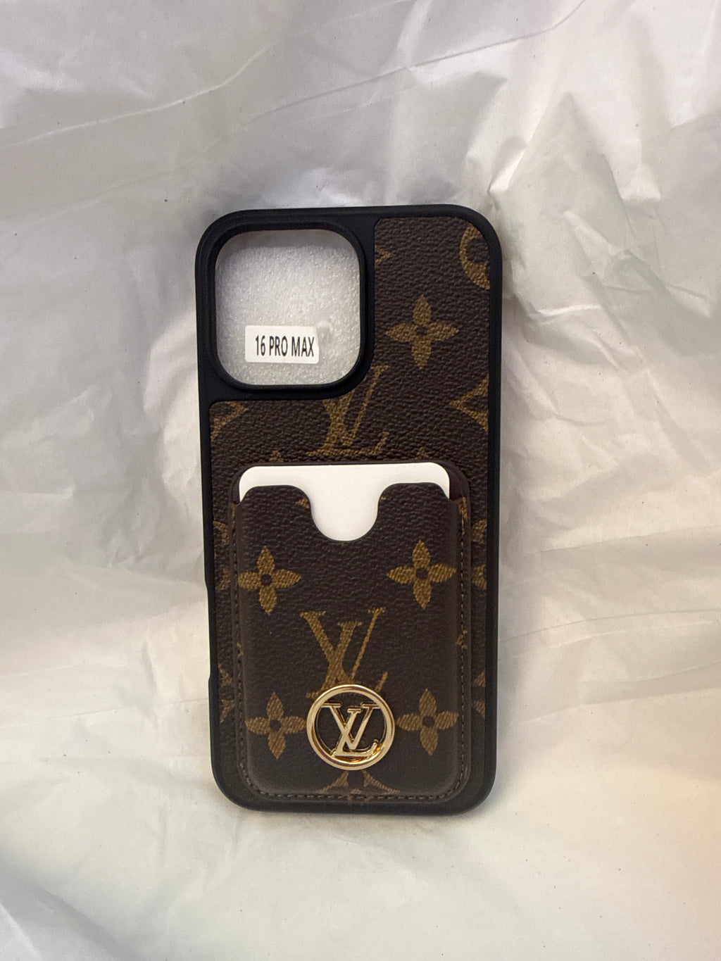 Monogram Glitter Case with Crystal Wristlet