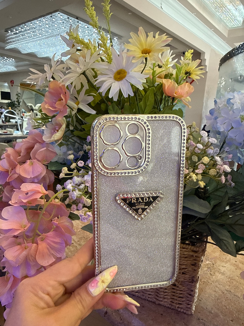 Crystal-Embellished Sparkle Case for iPhone 14
