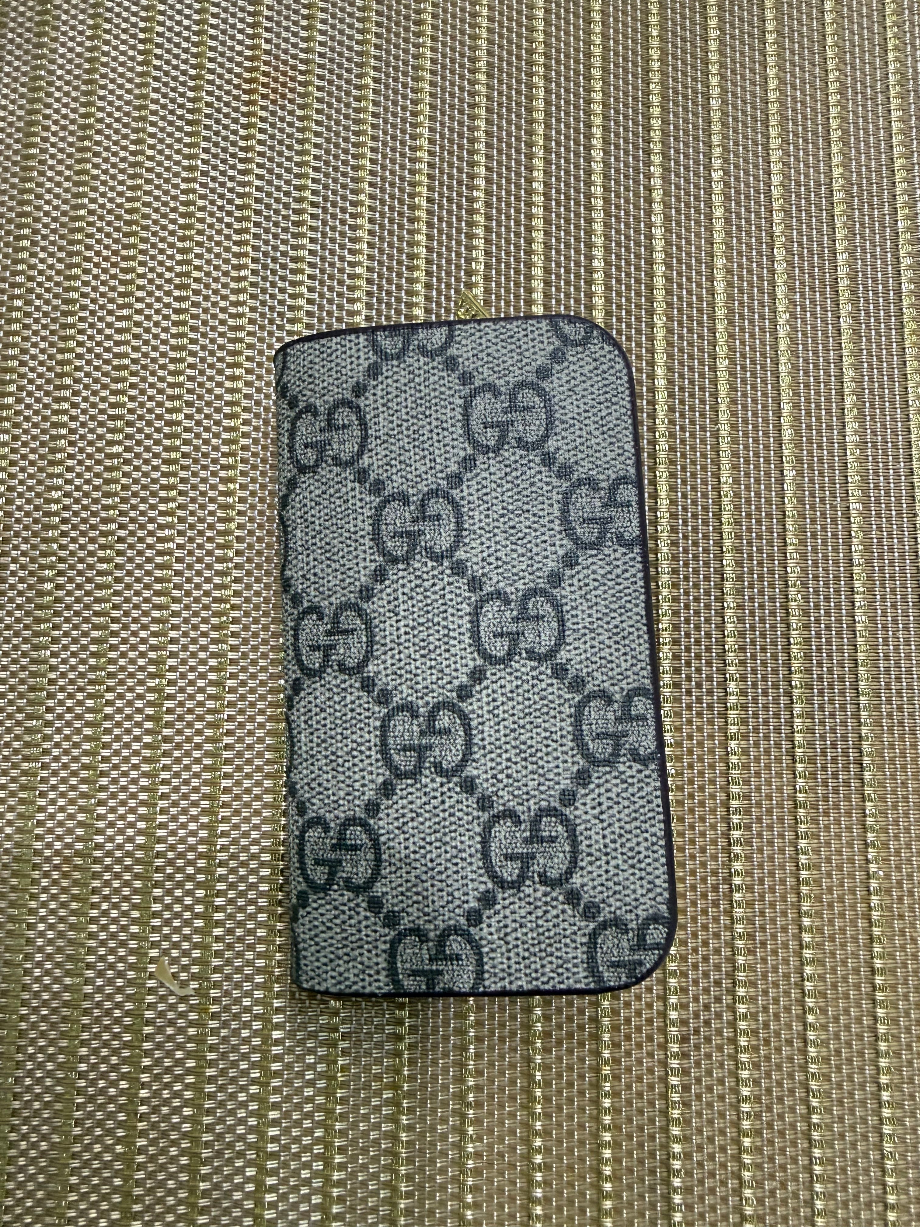 Lv Reverse Key Pouch with Gold-Tone Swivel Clasp