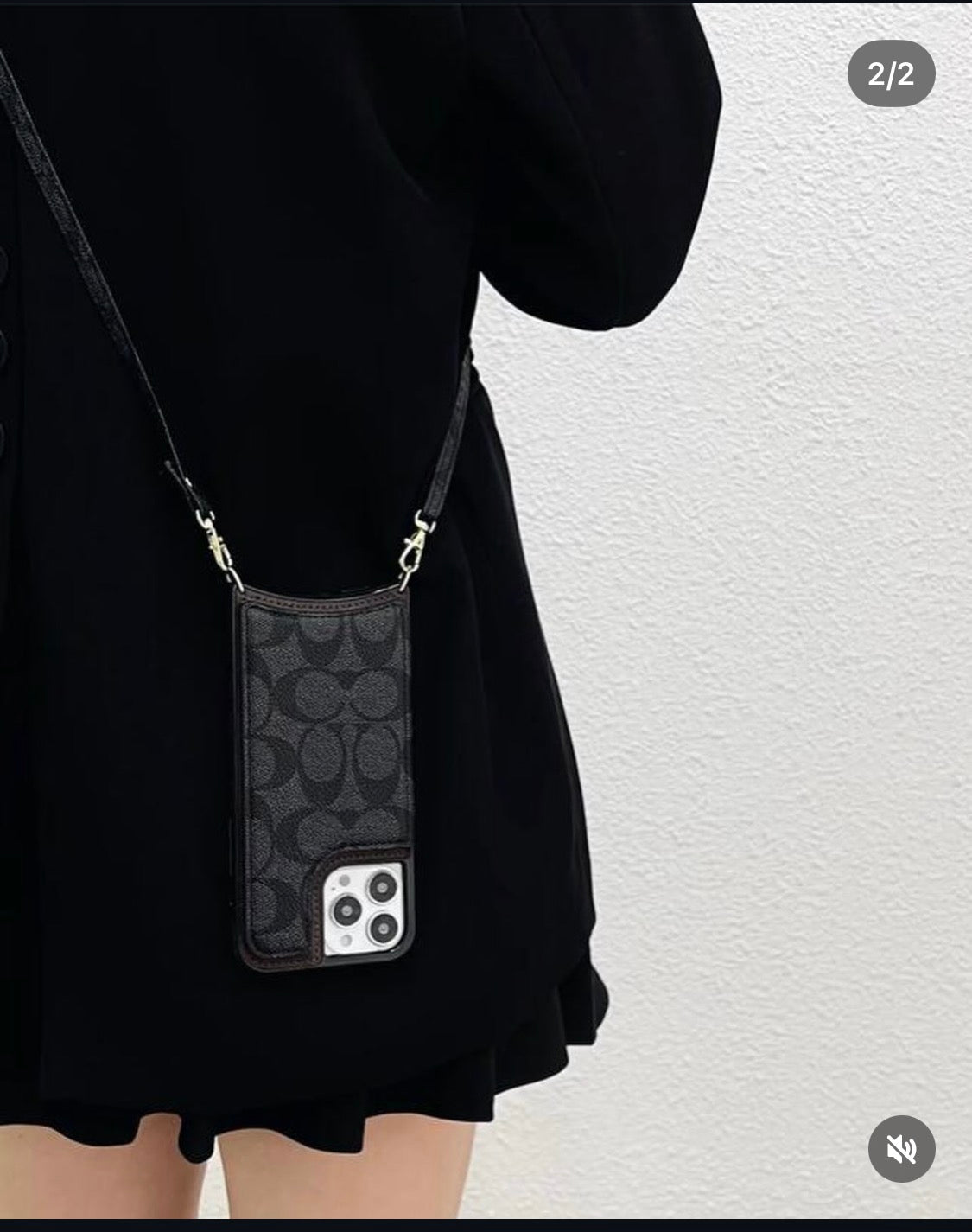 The Signature Monogram Crossbody Phone Wallet