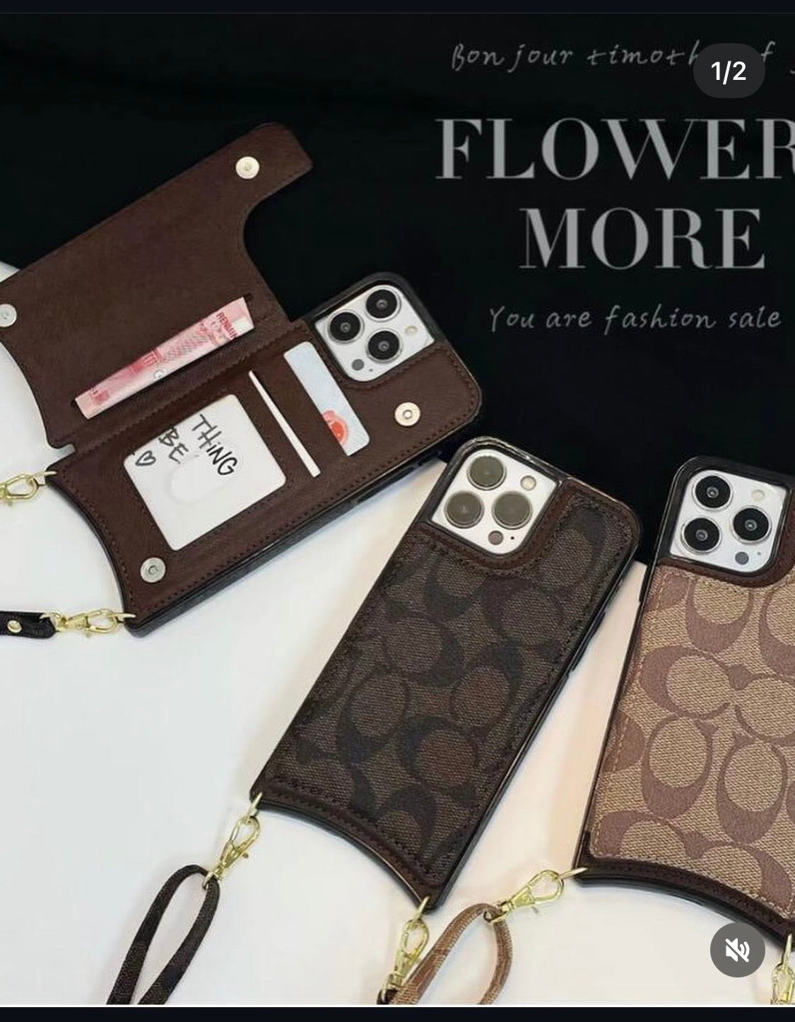 The Signature Monogram Crossbody Phone Wallet