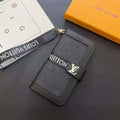 Luxury Embossed Monogram Flip Wallet Phone Case for 17,16 15 pro max