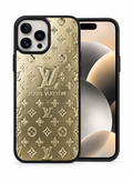 Champagne Gold Embossed Phone Case for iPhone 12 cases