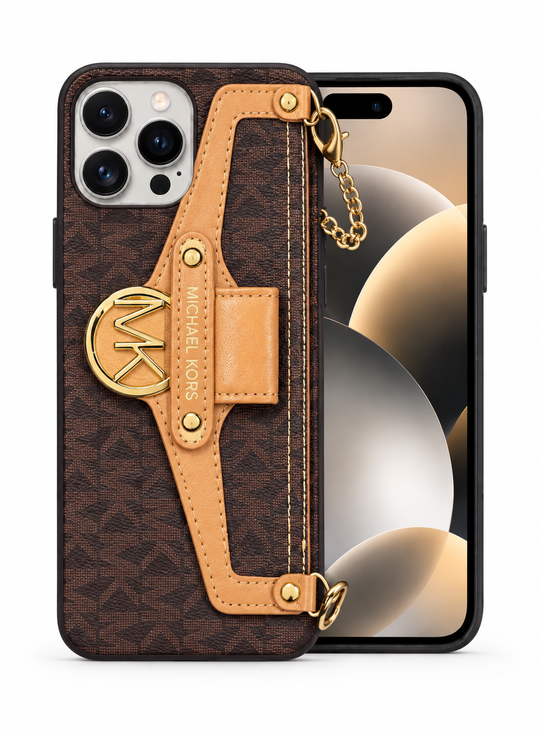 Mk Monogram Crossbody Wallet Phone Case for 12,13 pro max