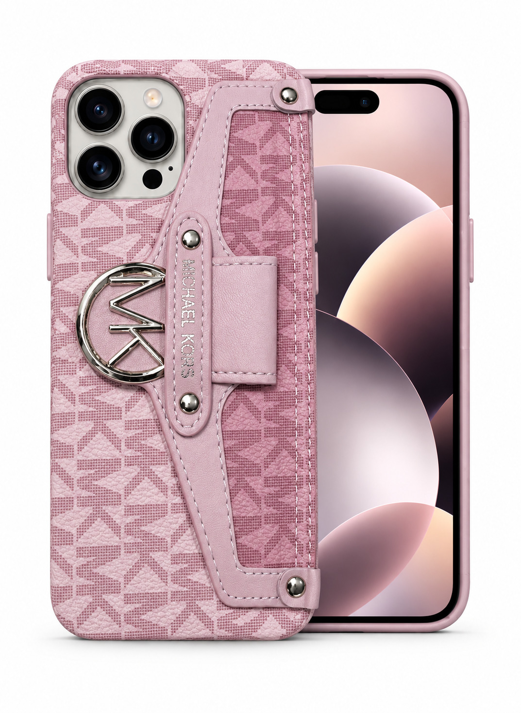 Mk Monogram Crossbody Wallet Phone Case for 12,13 pro max