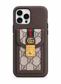 Gg Luxury Monogram Wallet for iPhone 13 ,12 cases