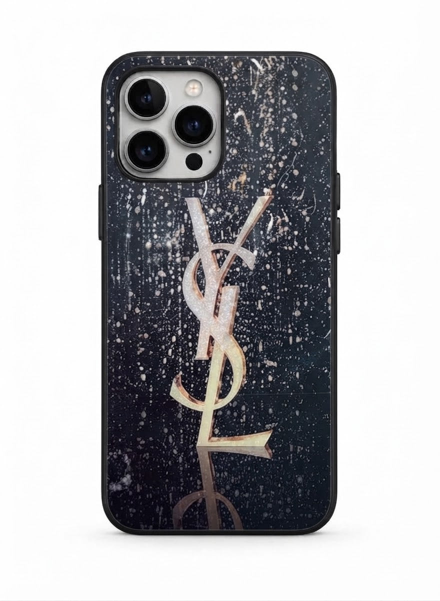 Luxury-Inspired Black & Gold Splatter Phone Case for iPhone 12 mini