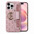 Pink Monogram Phone Case for iPhone 12 cases