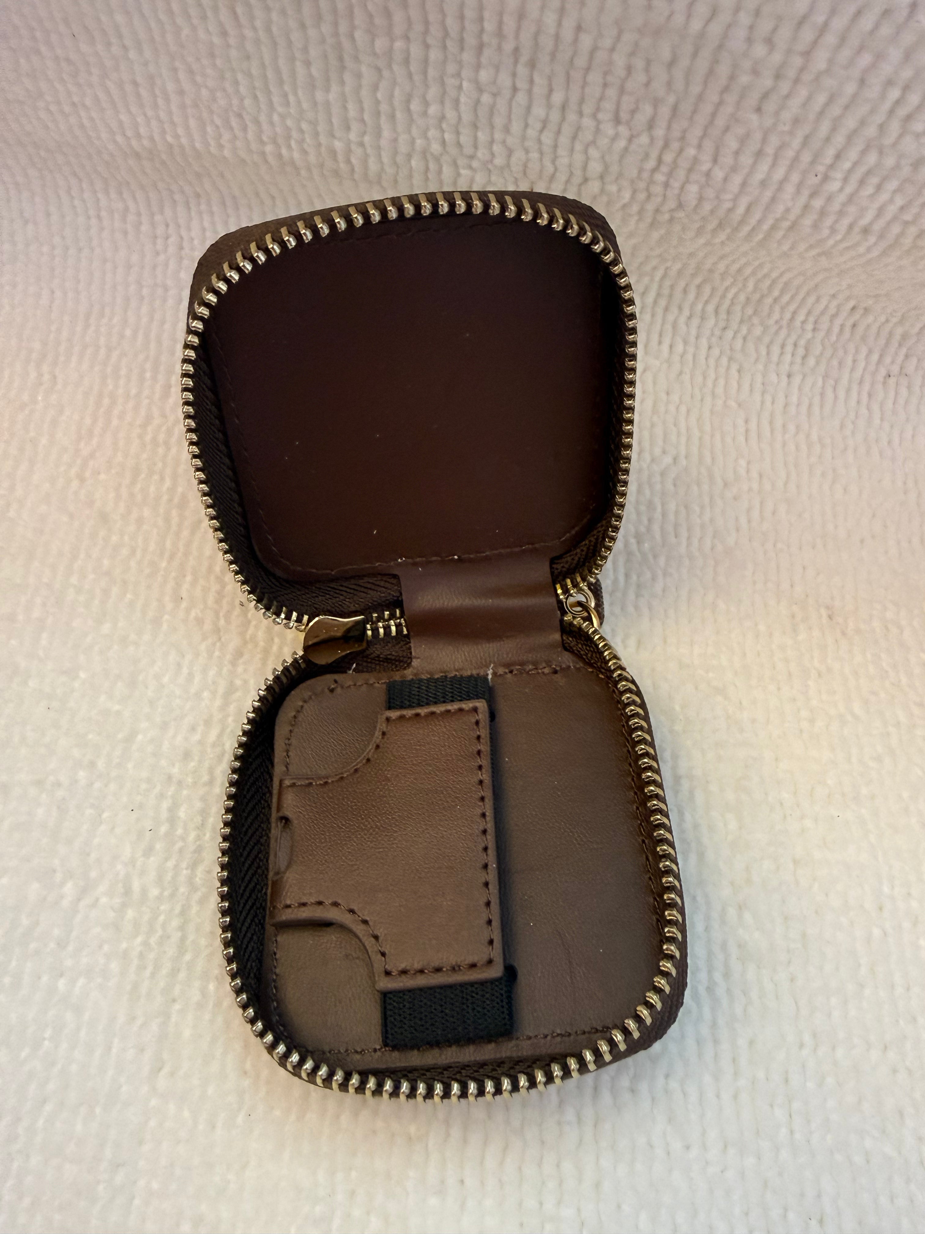 GG Square Monogram AirPod Pro Case & Designer Keychain Pouch