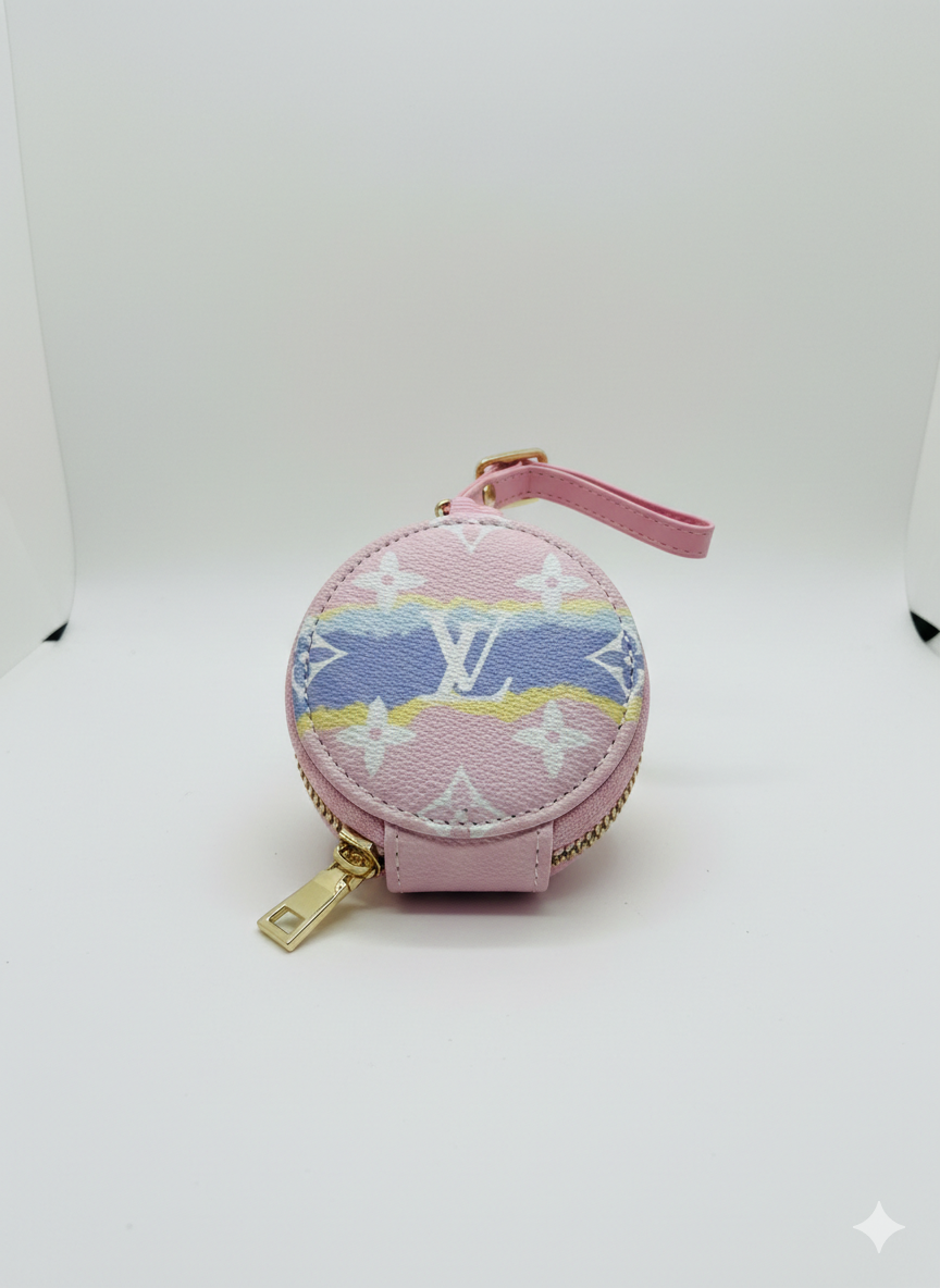 Pink LV AirPod case