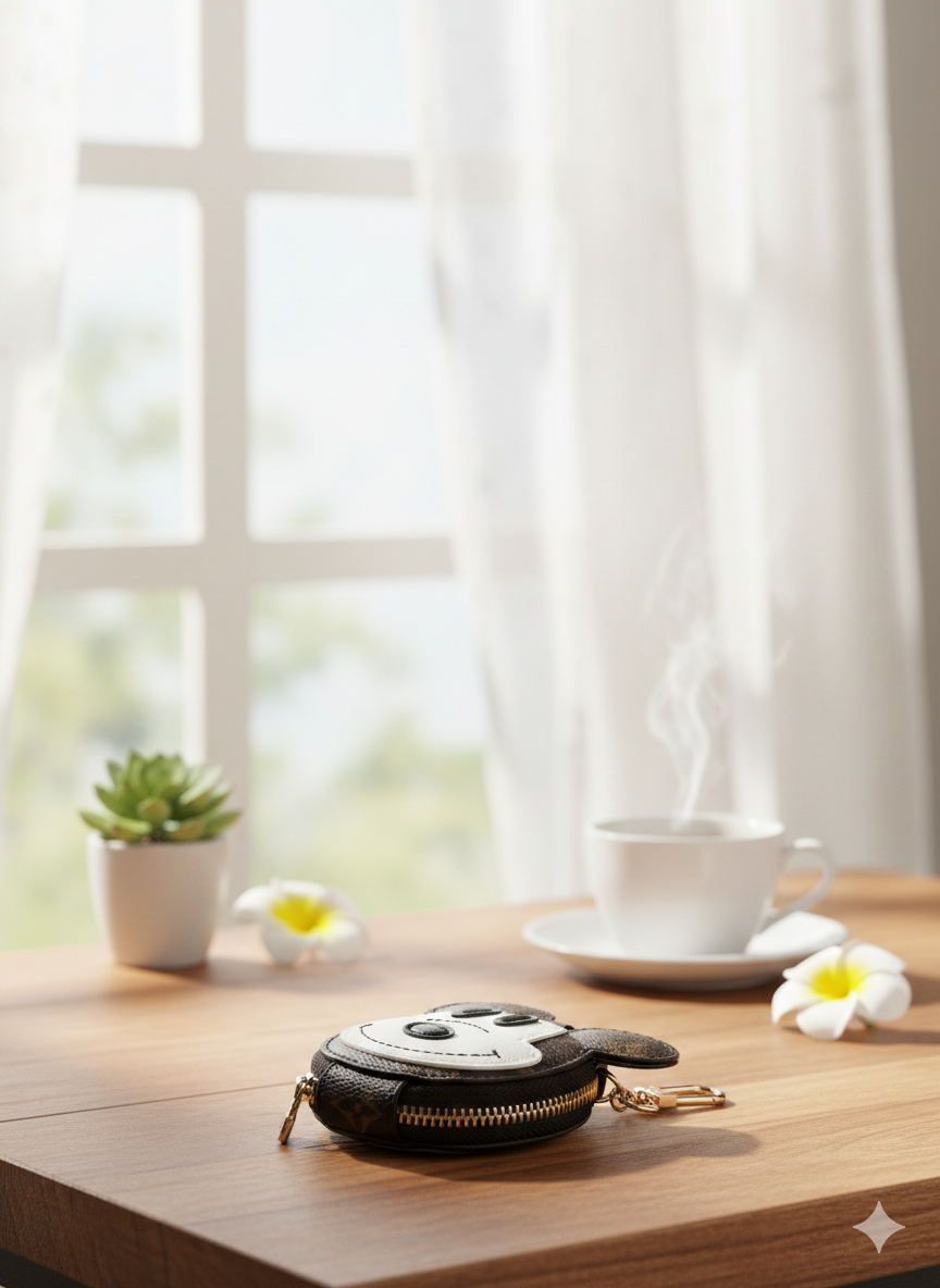 Mickey LV AirPod case with mirror