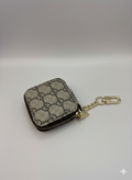 GG Square Monogram AirPod Pro Case & Designer Keychain Pouch