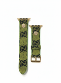 GG Electric Lime Monogram Watch Band – Bold Designer Style for Apple Watch