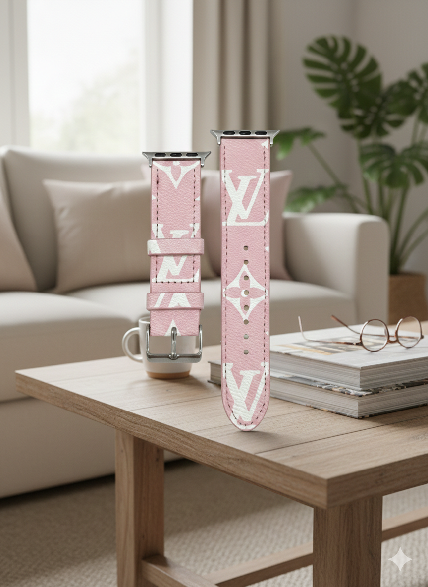 Lv Level Up Your Wrist Game in Pink Monogram