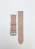 Mk Signature Monogram Vegan Leather Band for Apple Watch – Rose Dust