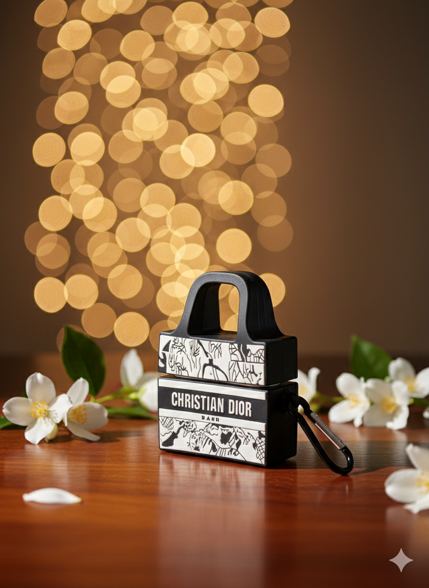 Christian Dr Style AirPods Pro Case – Iconic Oblique Print ✨