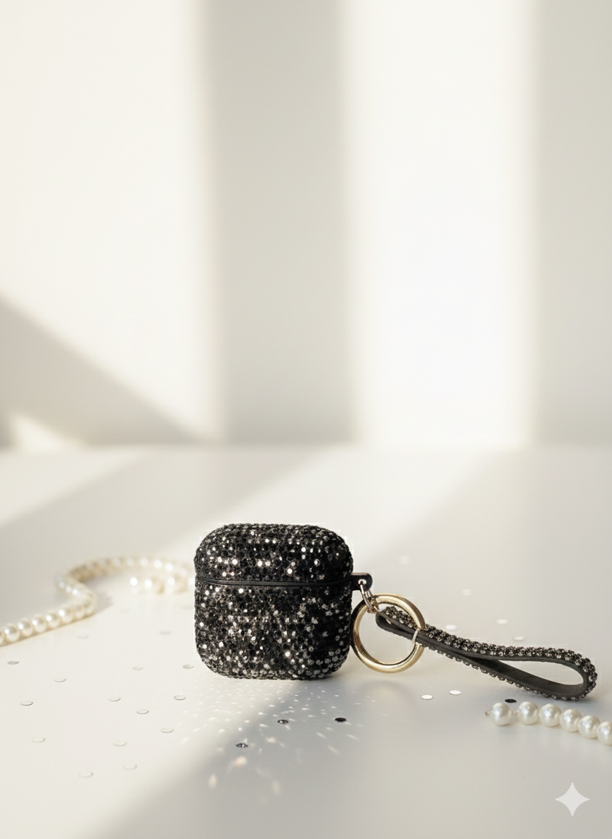 Elevate Your Everyday: The Midnight Sparkle AirPods Case