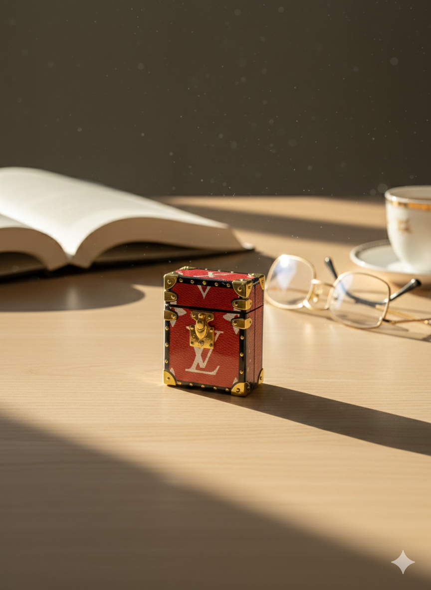 The Ultimate "It-Girl" Accessory: Red Monogram Mini-Trunk Case