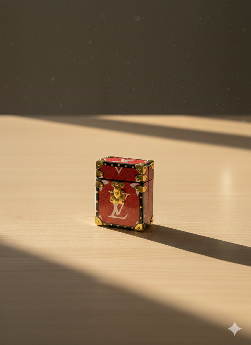 The Ultimate "It-Girl" Accessory: Red Monogram Mini-Trunk Case