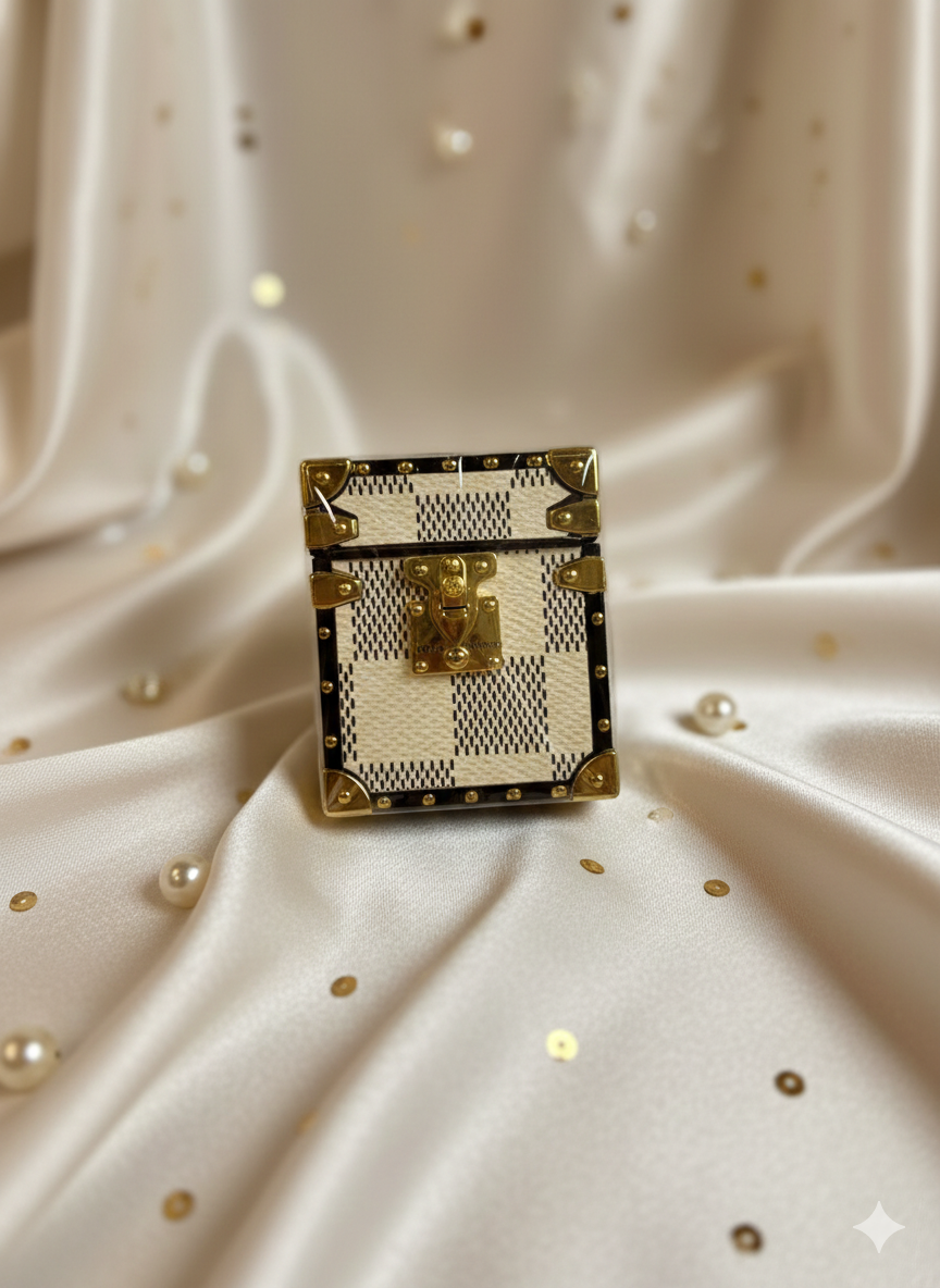 Petite Damier Trunk Case – Luxury Designer Inspired Accessory