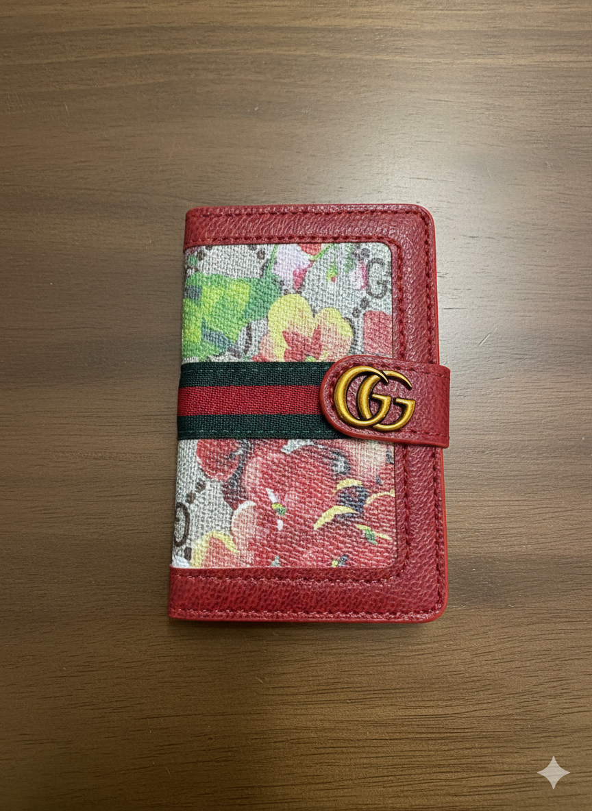 Card Case Wallet –Leather & Canvas