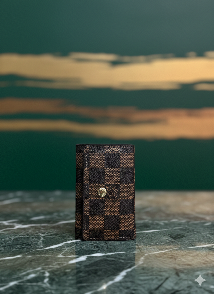 Lv Damier Ebene 6-Key Holder