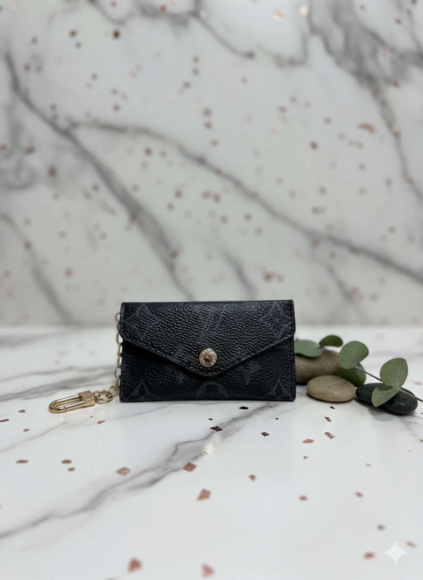 Lv Recto Verso Inspired Damier Ebene Card Holder & Key Pouch