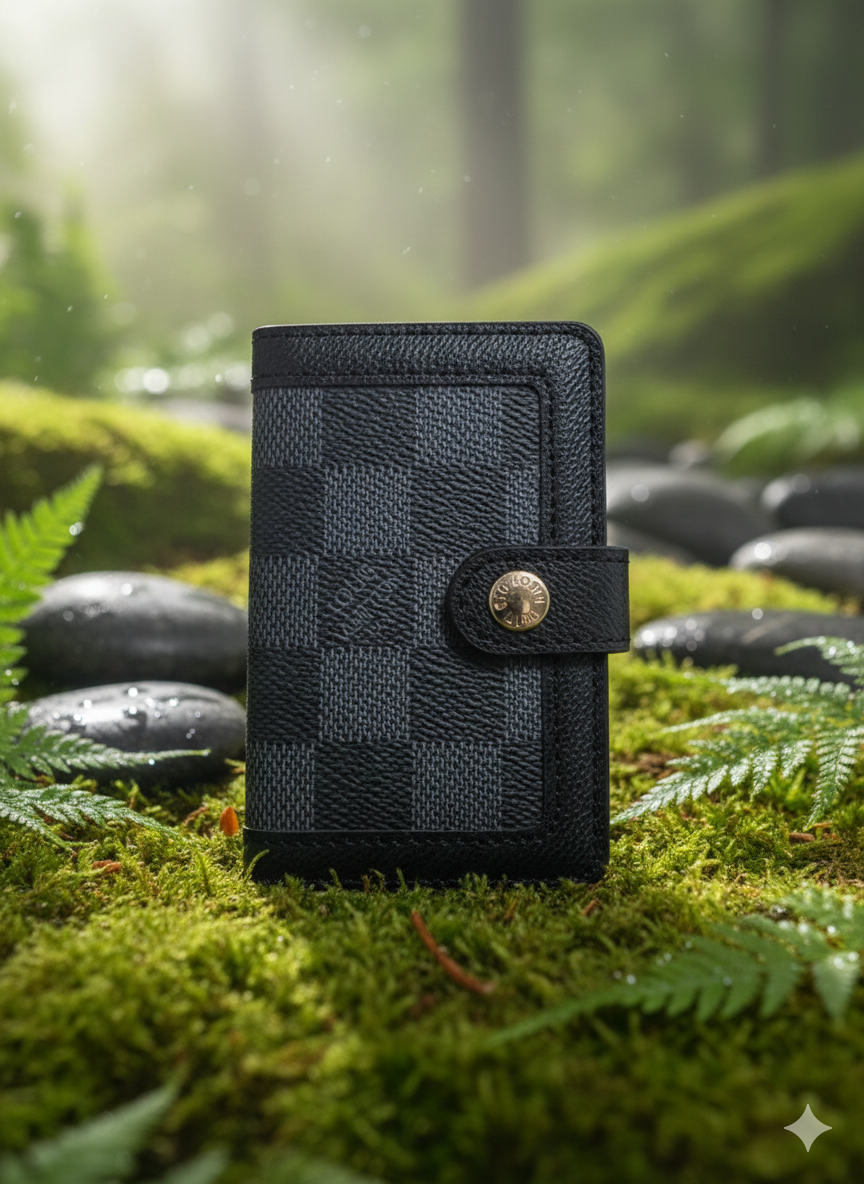 Lv  Damier Graphite Card Holder / Mini Wallet