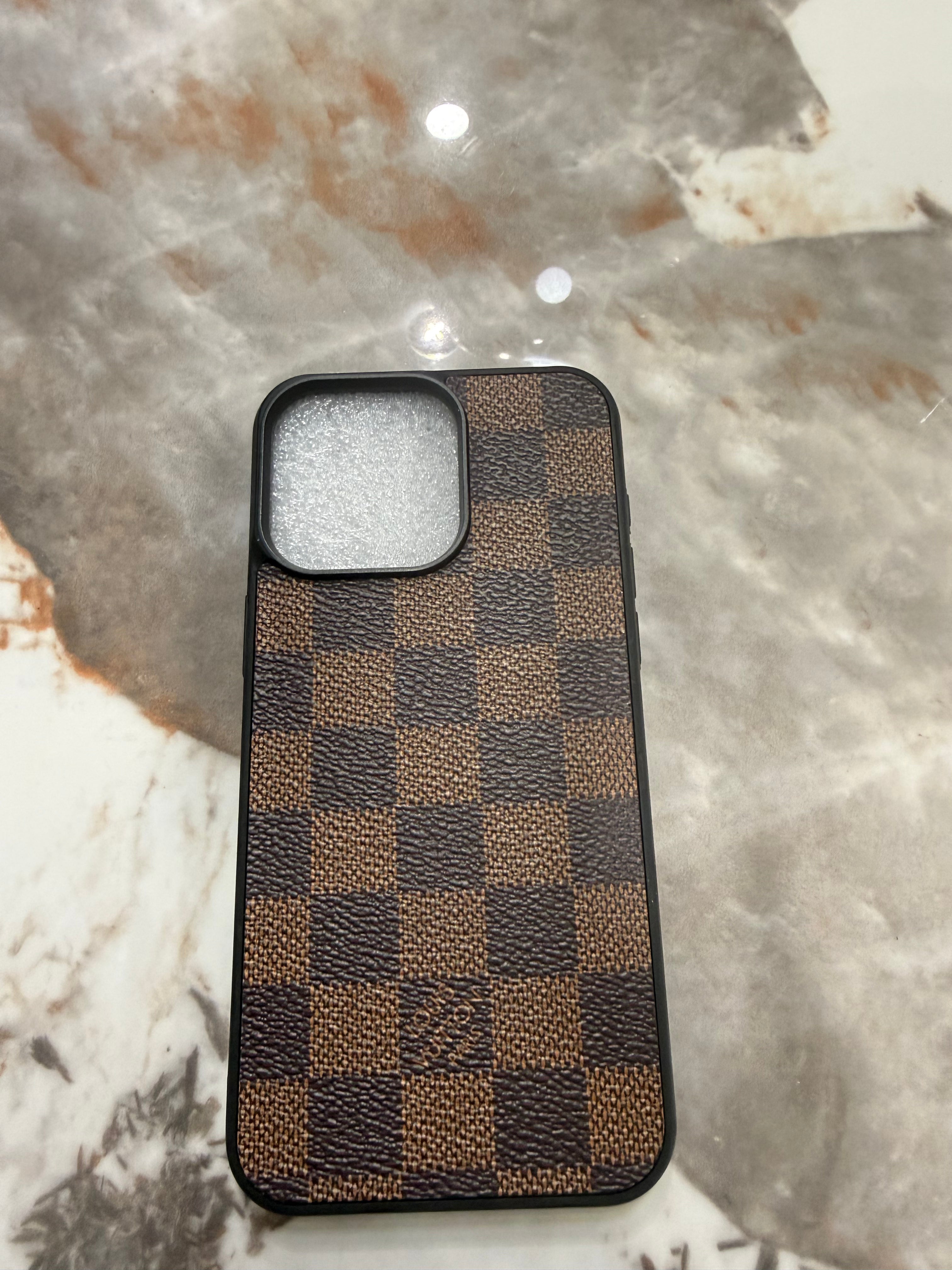Lv Classic Damier Checkered Premium iPhone Case – Timeless Elegance