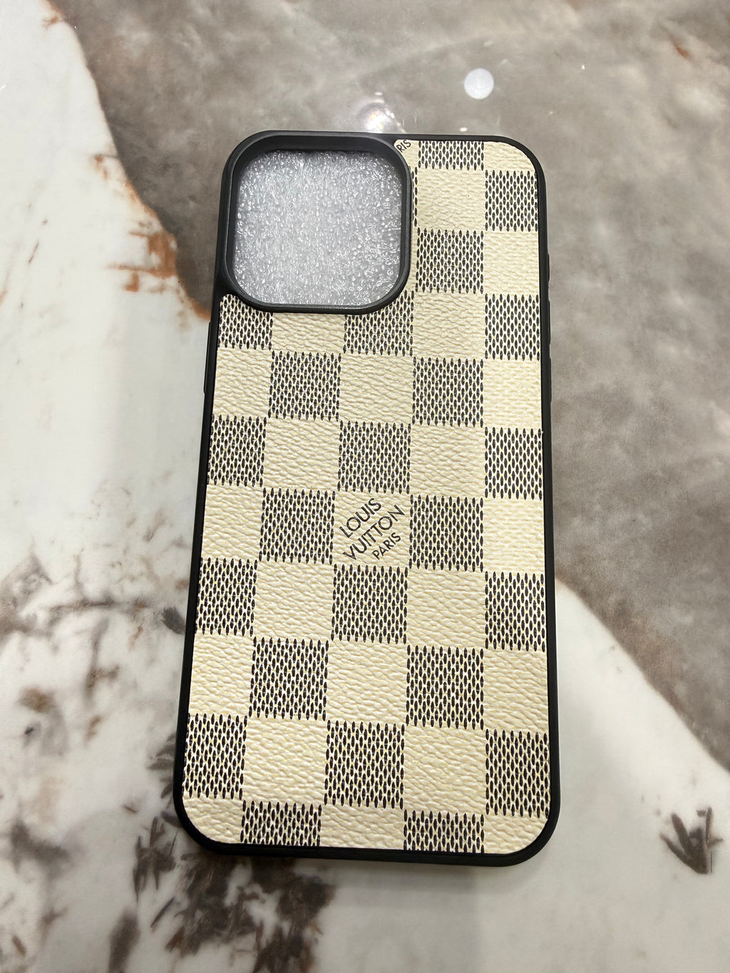 Lv Premium Checkered Protective Case for iPhone