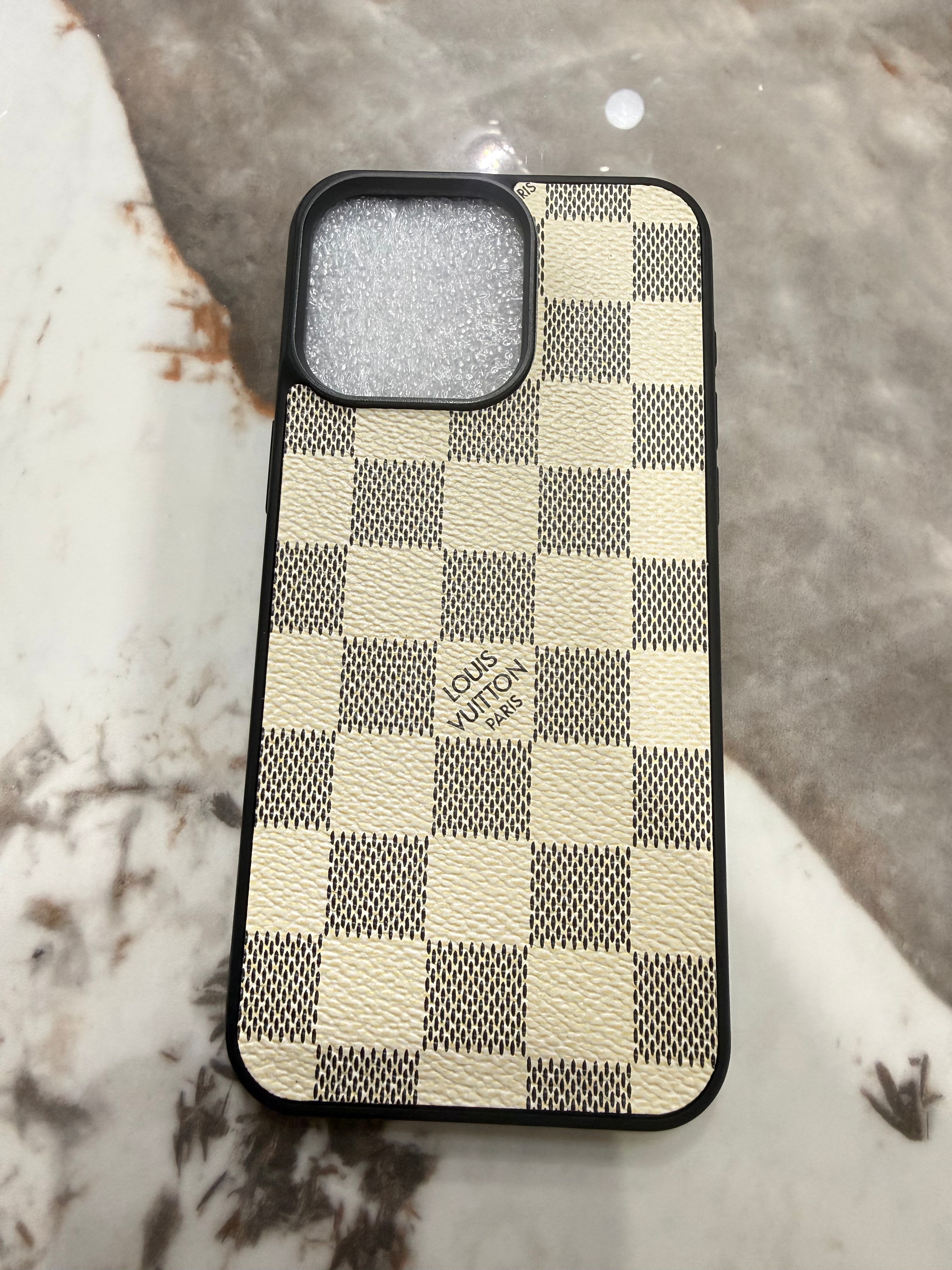 Lv Premium Checkered Protective Case for iPhone