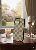 Lv Premium Checkered Protective Case for iPhone