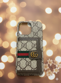 Gg Signature Monogram iPhone Card Holder Case – Style Meets Function