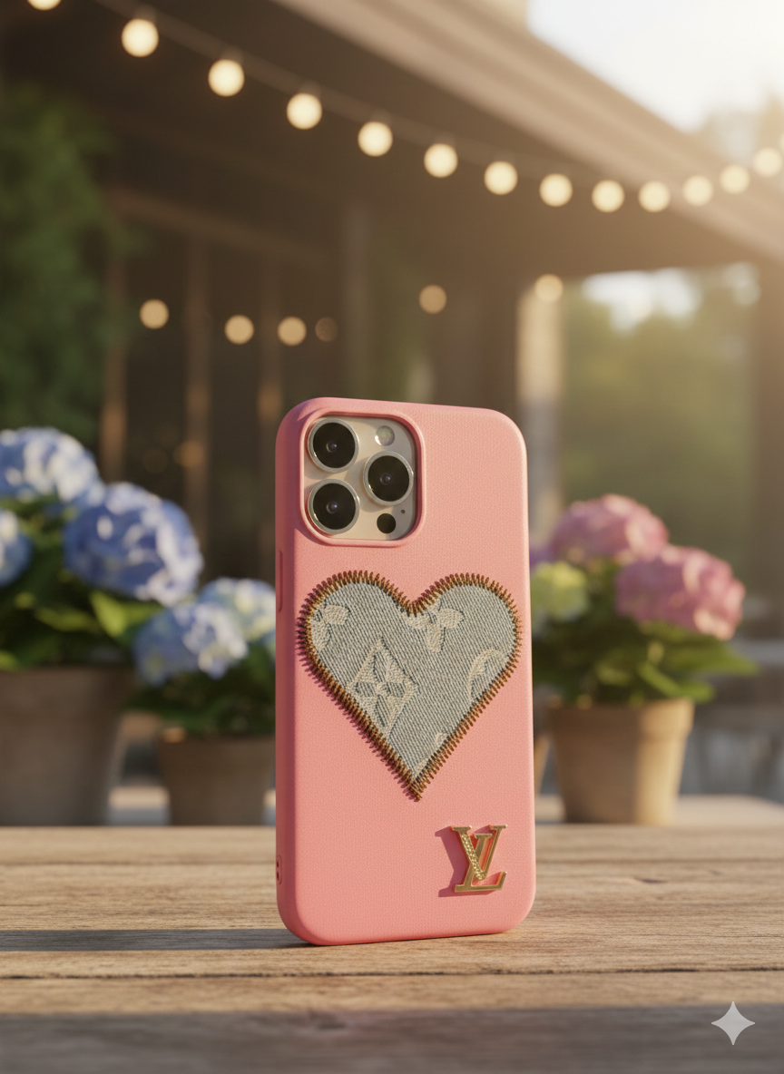 Texture Meets Luxury: The Denim Heart Edition.