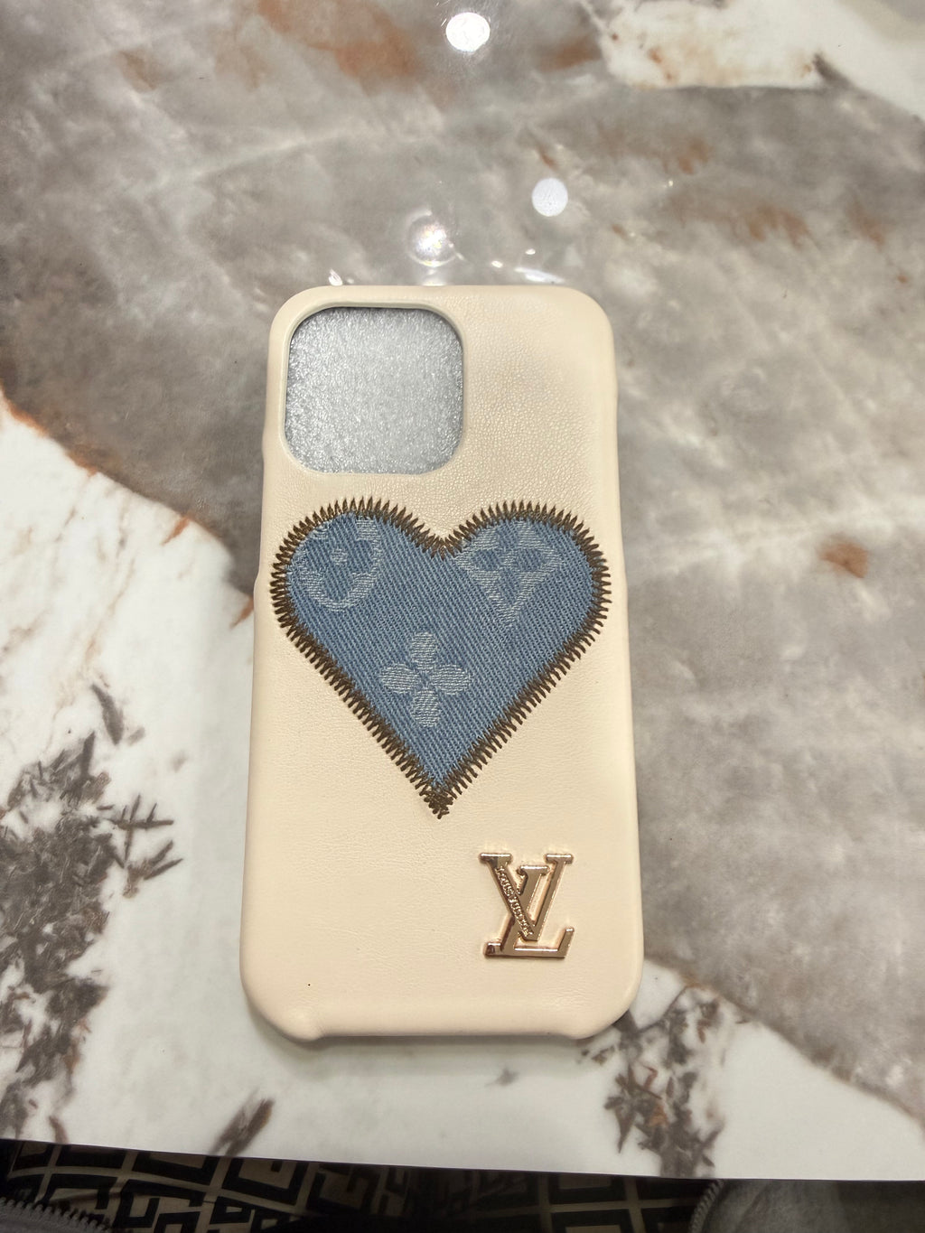 Texture Meets Luxury: The Denim Heart Edition.