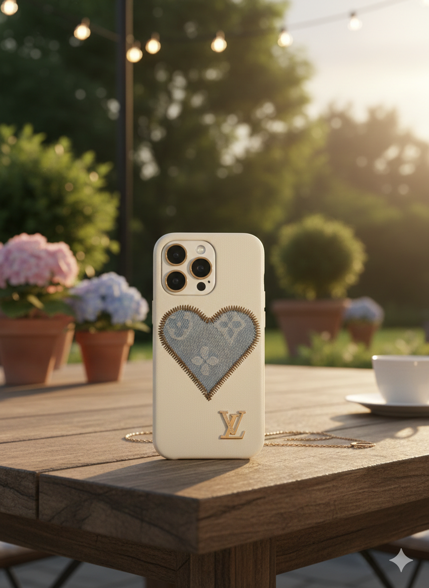 Texture Meets Luxury: The Denim Heart Edition.