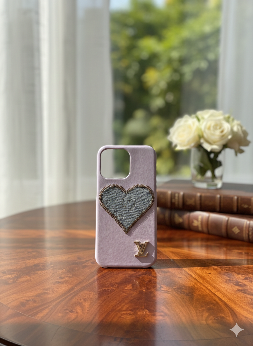 Texture Meets Luxury: The Denim Heart Edition.