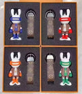 Designer-Inspired Mouse Icon Bag Charm & Keychain – Monogram Canvas