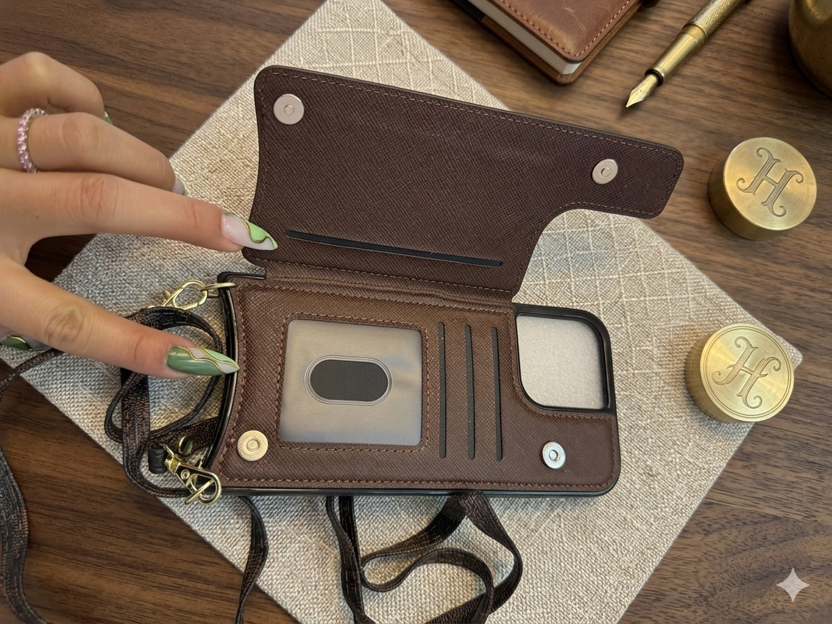 The Signature Monogram Crossbody Phone Wallet