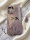 Dior-Inspired Lavender Toile de Jouy Fox iPhone Case – Elegant & Chic iPhone 14 Pro Max