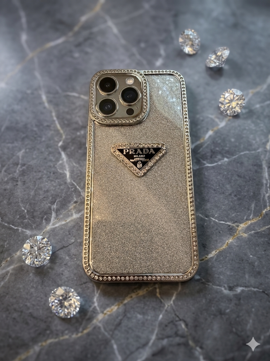 Crystal-Embellished Sparkle Case for iPhone 14