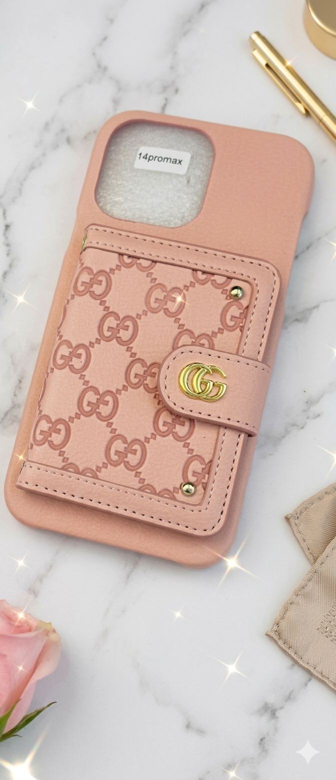 Gg Crossbody Wallet Case for iPhone 14 Pro Max ✨