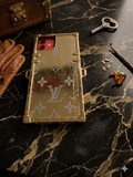 Lv Iconic Gold Monogram Trunk Case – Timeless Elegance for iPhone 13 cases