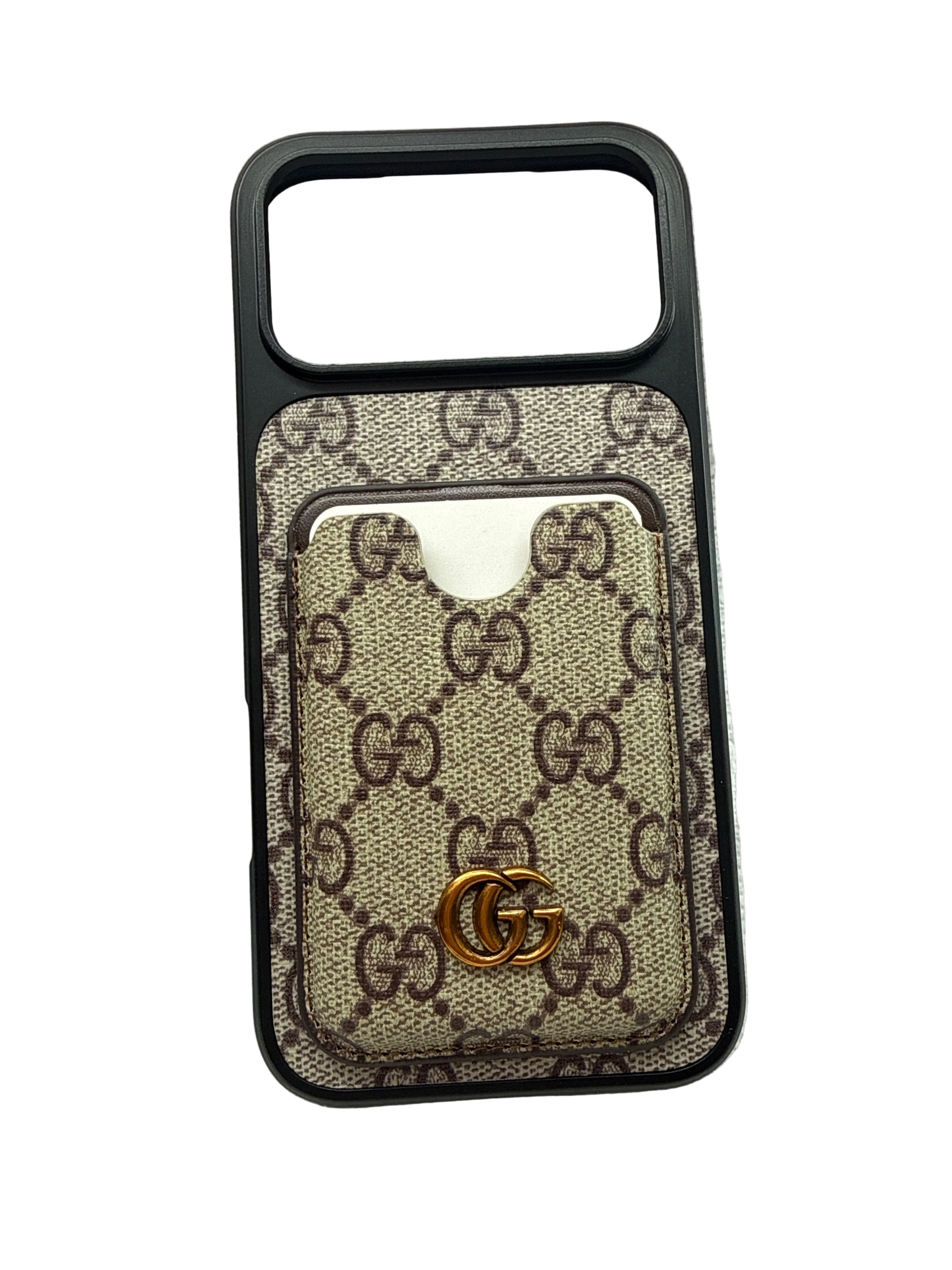 Gg Monogram Phone Case with Integrated Card Holder